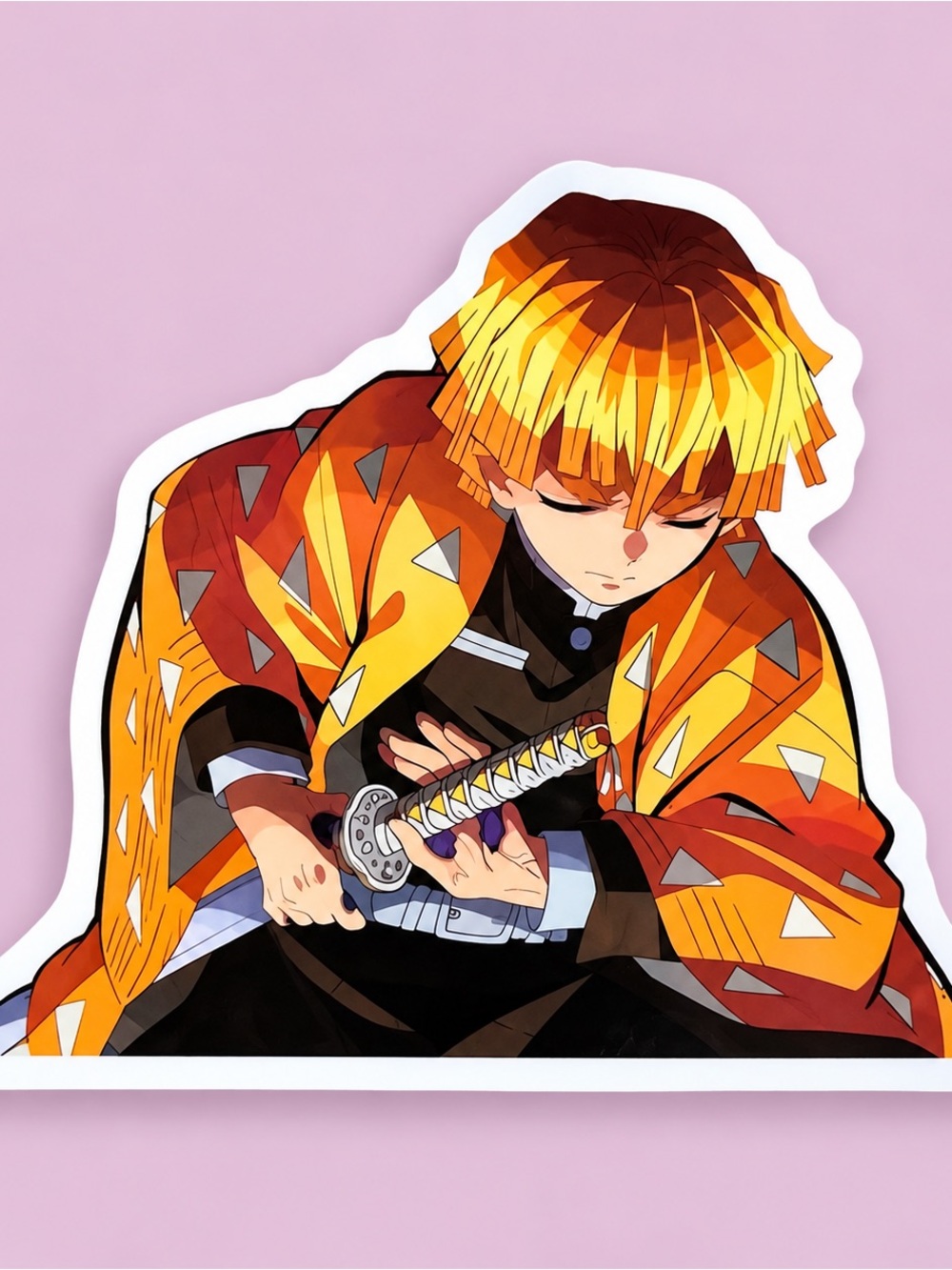 Zenitsu Agatsuma | Demon Slayer | Anime Vinyl Sticker | 5/$10